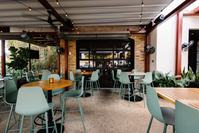 Outdoor restaurant buildout
